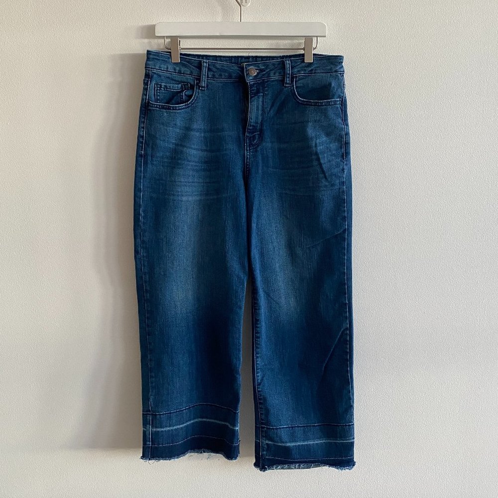Old Navy Cropped Wide Leg Jeans with Stretch